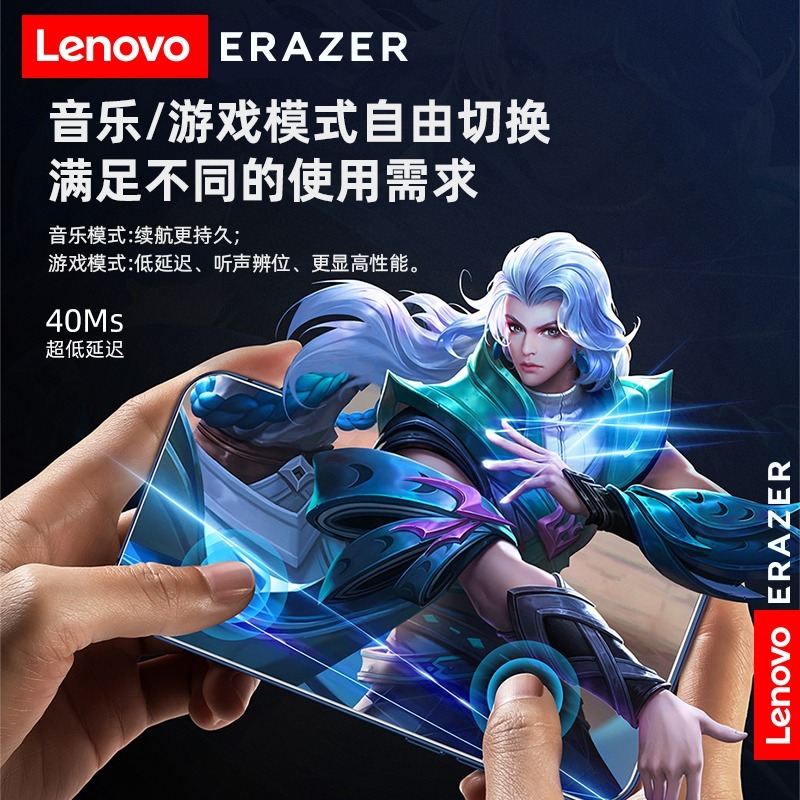 Lenovo異能者XT60pro 耳掛式真無線藍牙耳機 雙邊立體聲數字電量顯音樂運動耳機 耳掛式商務耳機 按鍵式按鈕-細節圖5