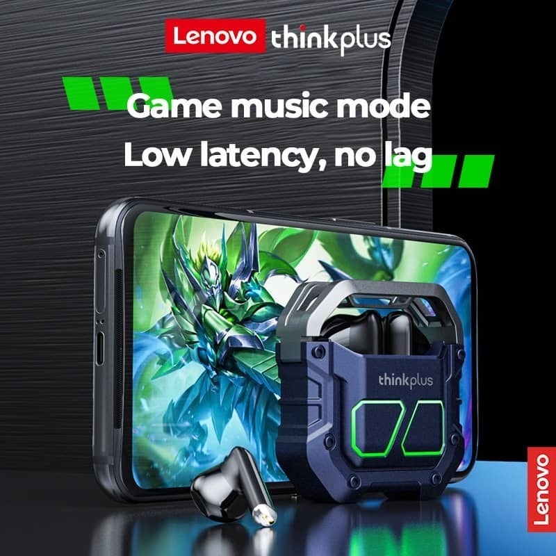 Lenovo 聯想 XT81 耳機 藍牙耳機 遊戲耳機 無線耳機 藍牙5.3電競游戲耳機側翼開蓋酷炫燈光適用運動音樂耳機-細節圖3