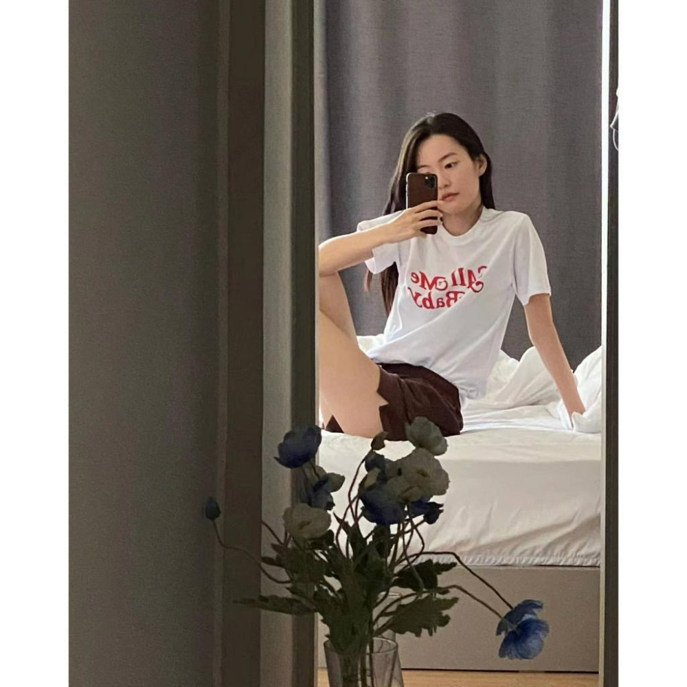 ᴷᴼᴿᴱᴬ 🇰🇷 甜美休閒字母短袖T恤-細節圖8