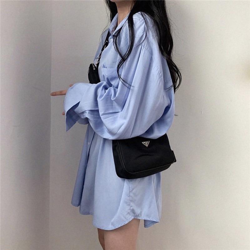 LYS -男友風中長款韓版寬鬆襯衫-細節圖6