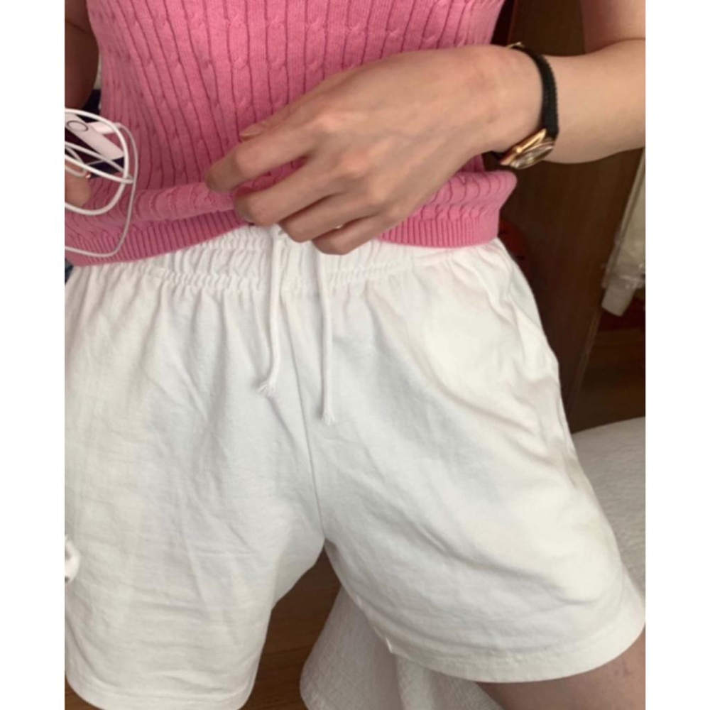 ᴷᴼᴿᴱᴬ 🇰🇷粉色圓領麻花背心-細節圖3