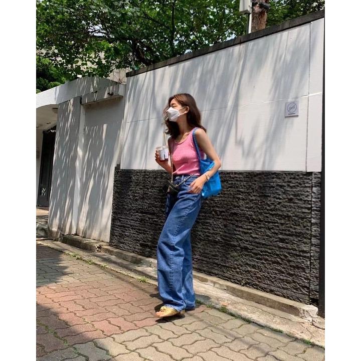 ᴷᴼᴿᴱᴬ 🇰🇷粉色圓領麻花背心-細節圖7