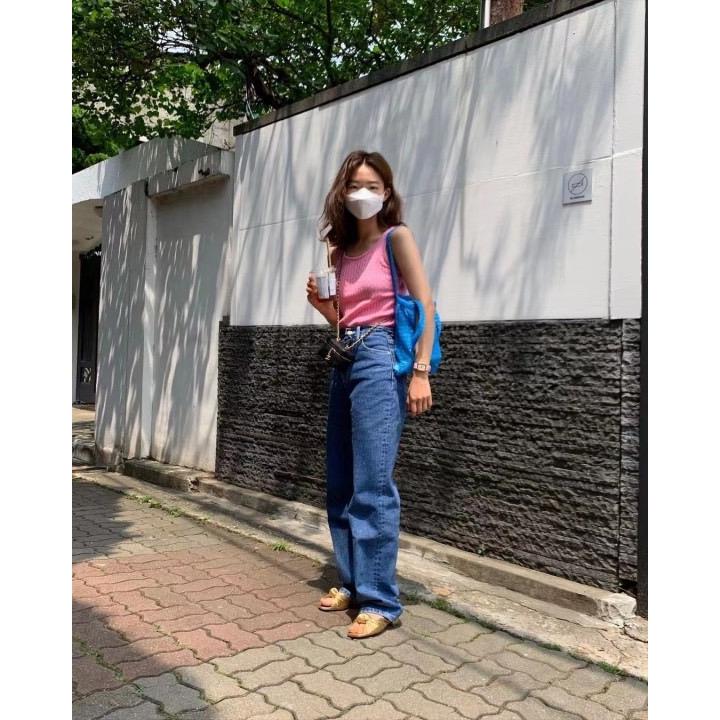 ᴷᴼᴿᴱᴬ 🇰🇷粉色圓領麻花背心-細節圖8