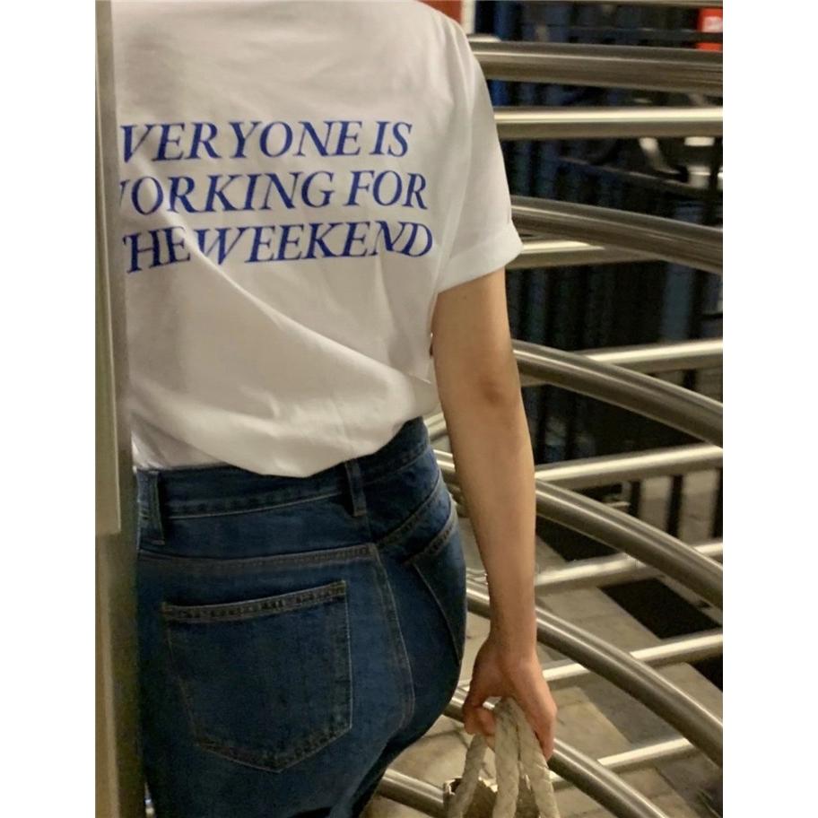 ᴷᴼᴿᴱᴬ 🇰🇷韓系簡約風印花T-細節圖3