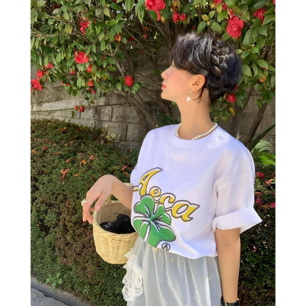 ᴷᴼᴿᴱᴬ 🇰🇷 幸運草短袖T恤-細節圖3