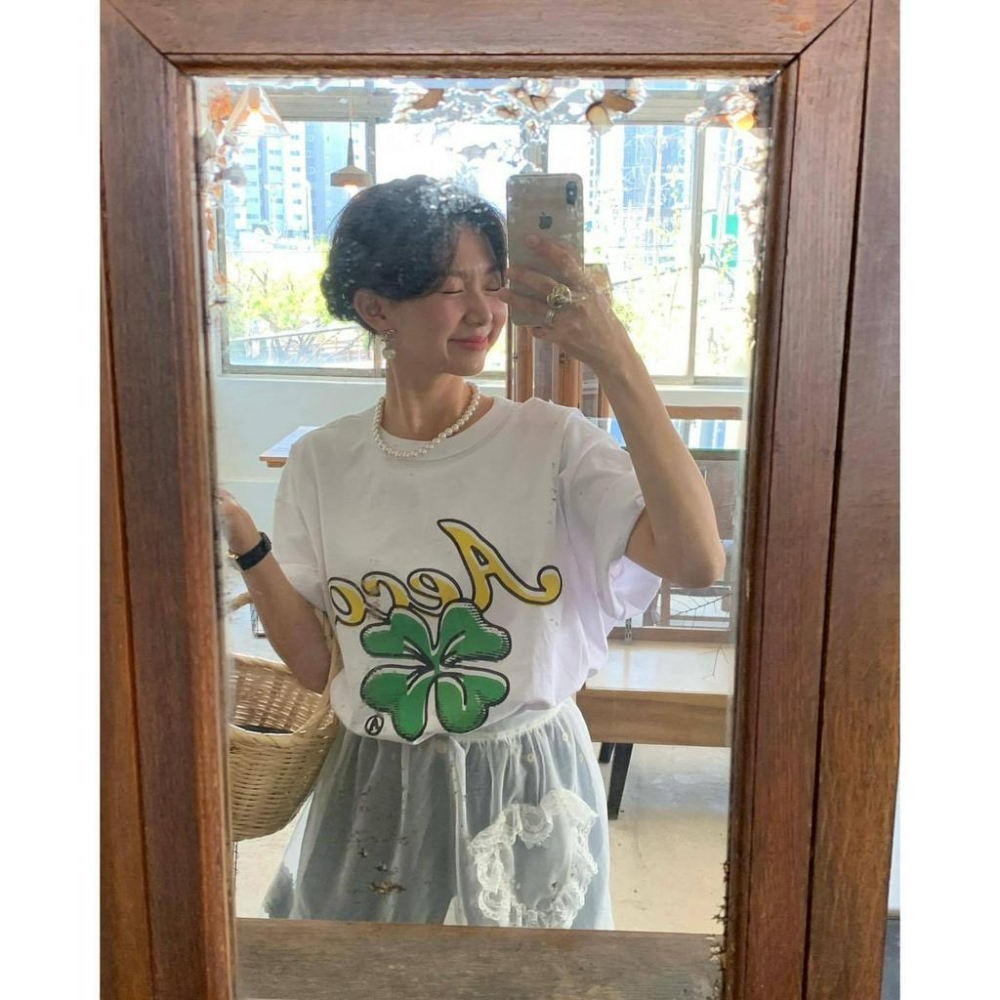 ᴷᴼᴿᴱᴬ 🇰🇷 幸運草短袖T恤-細節圖4