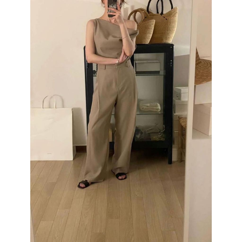 ᴷᴼᴿᴱᴬ 🇰🇷 維納斯女神優雅設計款西裝褲-細節圖4