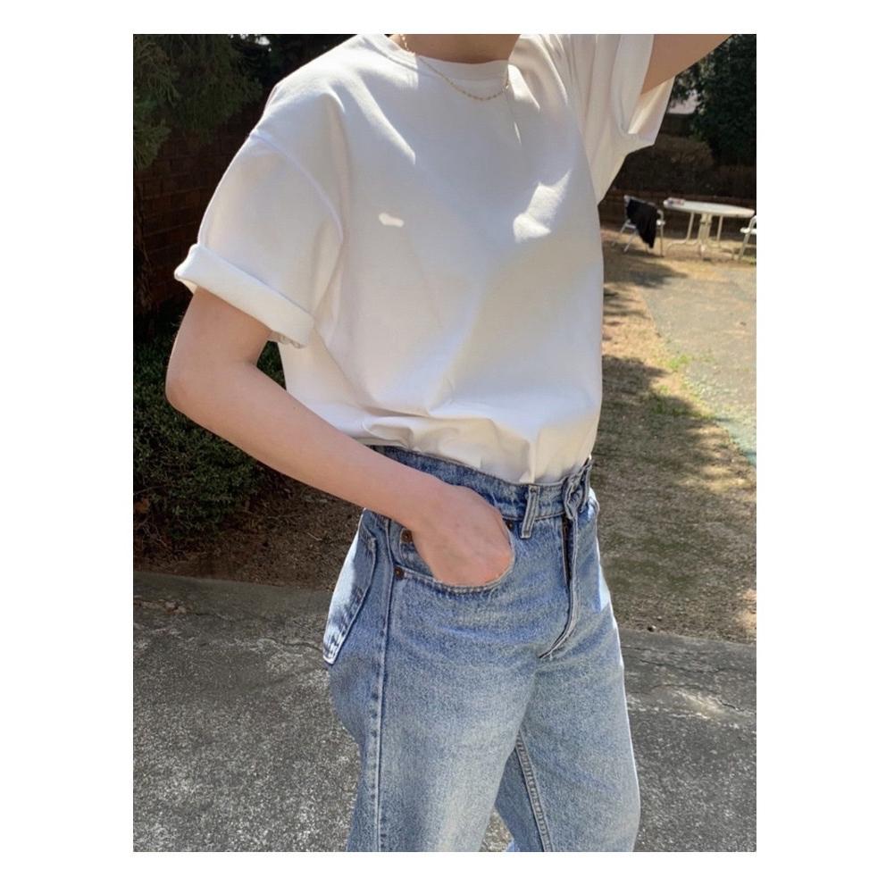 ᴷᴼᴿᴱᴬ 🇰🇷夏季圓領寬鬆短袖T恤-細節圖2