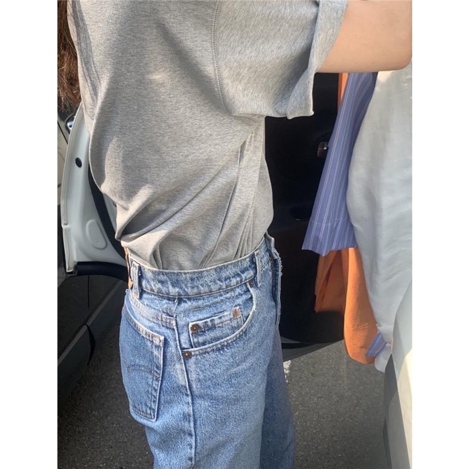 ᴷᴼᴿᴱᴬ 🇰🇷夏季圓領寬鬆短袖T恤-細節圖6