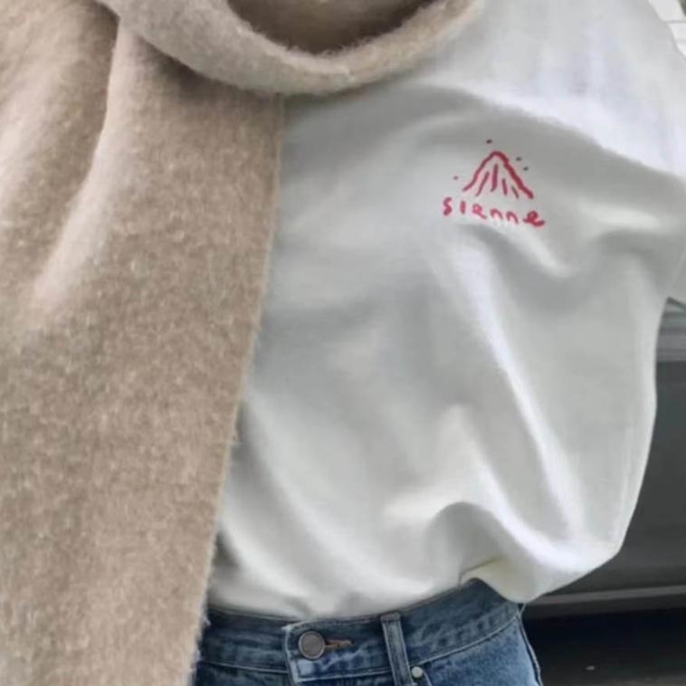 ᴷᴼᴿᴱᴬ 🇰🇷 字母前後印花短袖T恤-細節圖4