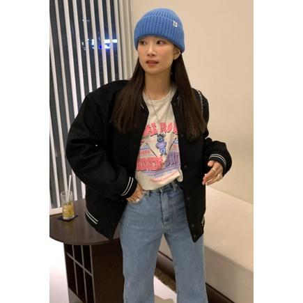 ᴋᴏʀᴇᴀ🇰🇷粉藍拼色可愛小熊T恤-細節圖3