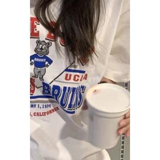 ᴋᴏʀᴇᴀ🇰🇷粉藍拼色可愛小熊T恤-細節圖8