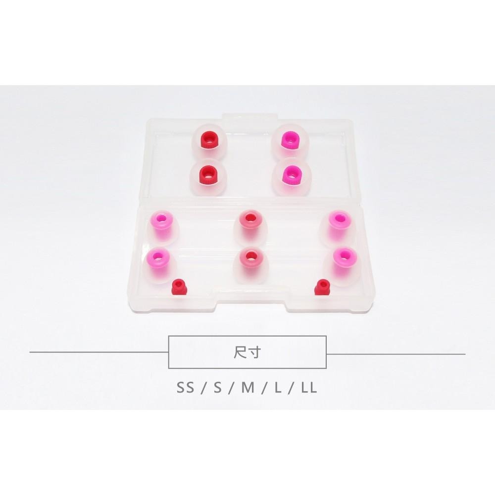 【日本 final】Type E 矽膠耳塞盒裝版 透明紅軸-細節圖6