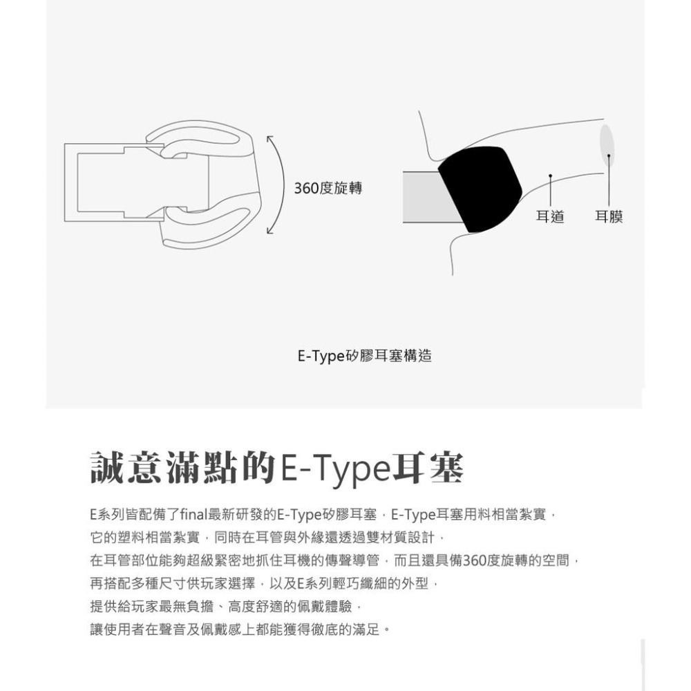 【日本 final】  E5000 旗艦款耳道式耳機 - MMCX可換線系列-細節圖5