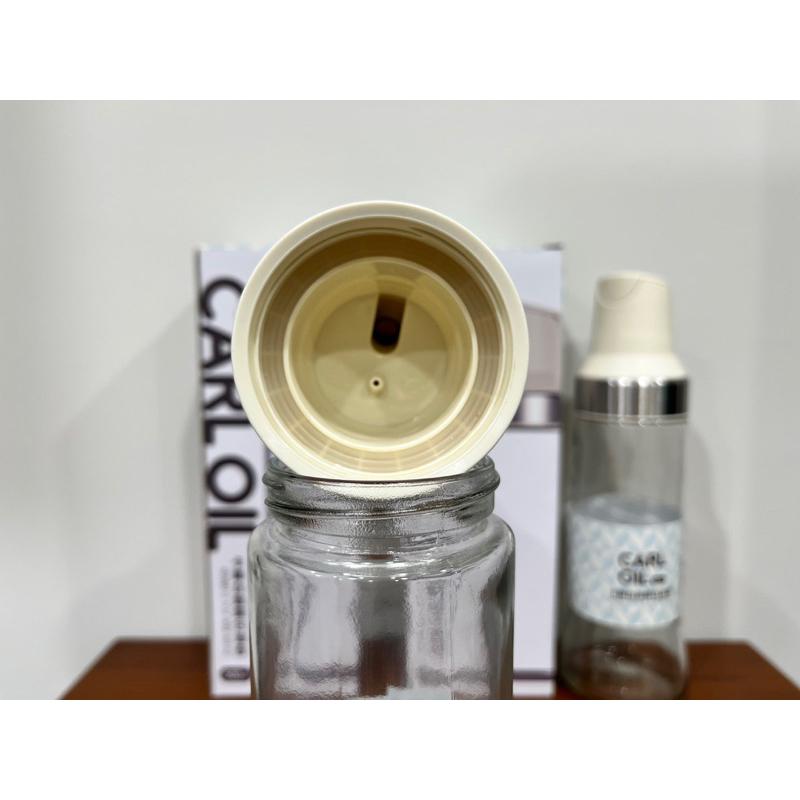 卡爾 自動開合防漏大容量 玻璃油壺 500ml 倒油神器 調料瓶-細節圖4