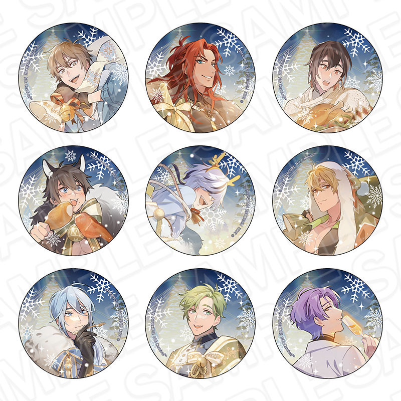 THEキャラ 冬季徽章 玖夜 (綁150)-細節圖2