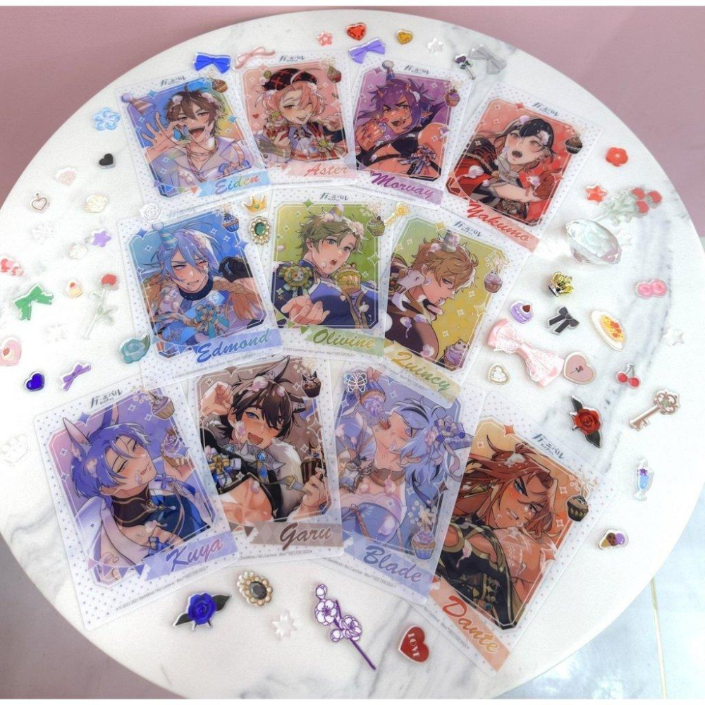 【新世界狂歡】GiGO 娃娃機 特典透卡 ║ 伊得 八雲 崑西 玖夜 啖天 墨菲 (現貨)-細節圖2