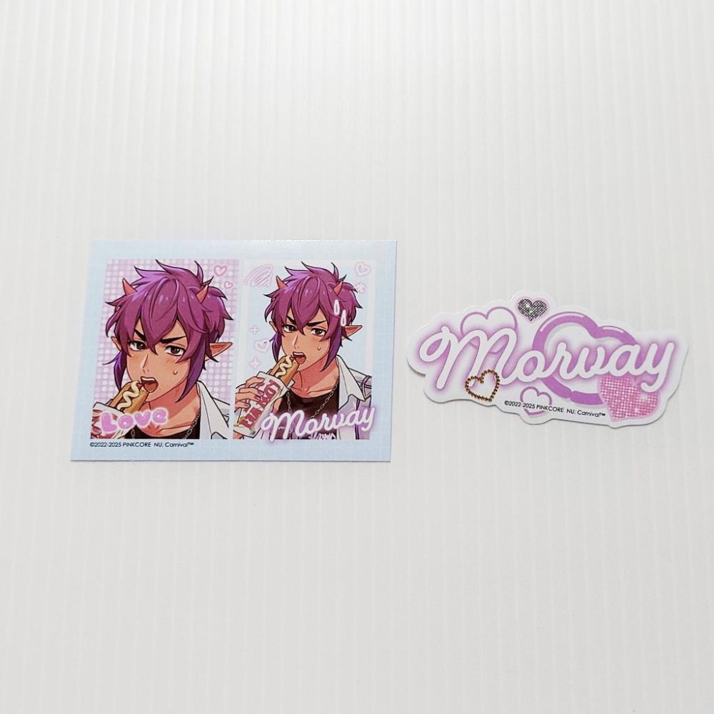 【新世界狂歡】安利美特咖啡 三週年 貼紙 ║ 崑西 歛 墨菲 (現貨)-細節圖3