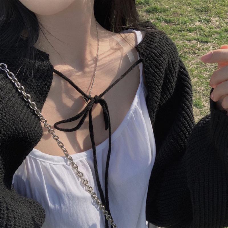 𝐔𝐌𝐄𝐎𝐖 𝐒𝐓𝐔𝐃𝐈𝐎 法式雲朵蛋糕 細肩帶綁帶連衣裙 洋裝-細節圖3