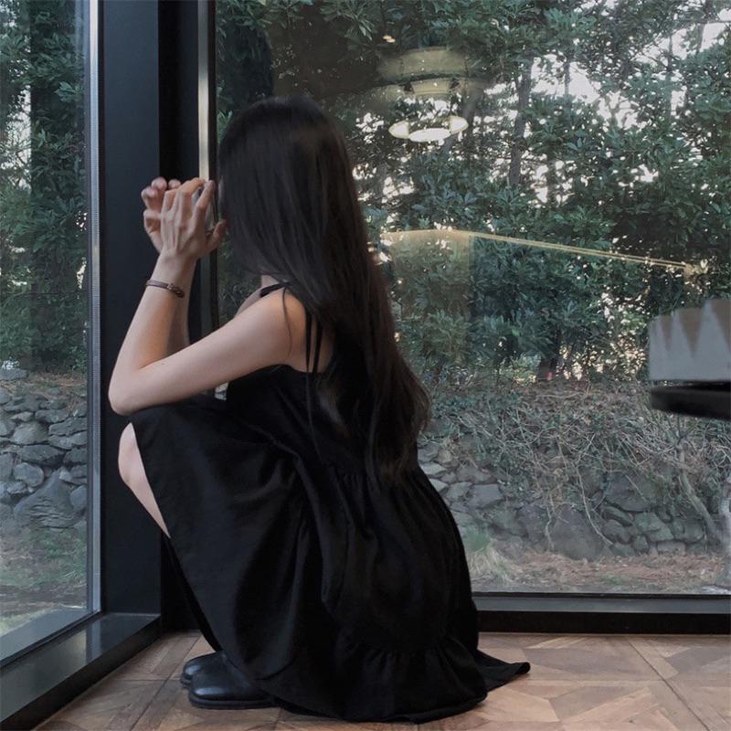 𝐔𝐌𝐄𝐎𝐖 𝐒𝐓𝐔𝐃𝐈𝐎 法式雲朵蛋糕 細肩帶綁帶連衣裙 洋裝-細節圖4