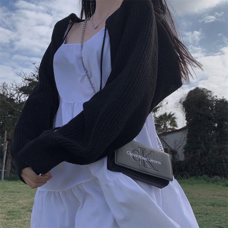 𝐔𝐌𝐄𝐎𝐖 𝐒𝐓𝐔𝐃𝐈𝐎 法式雲朵蛋糕 細肩帶綁帶連衣裙 洋裝-細節圖7