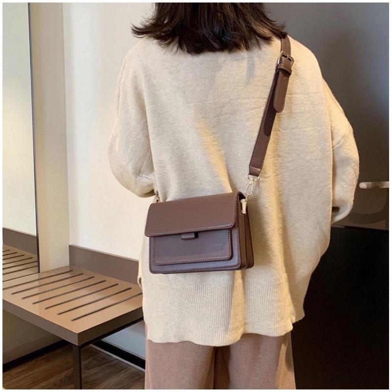 𝐔𝐌𝐄𝐎𝐖 𝐒𝐓𝐔𝐃𝐈𝐎 高級感大容量小方包（3colors）斜背包-細節圖8