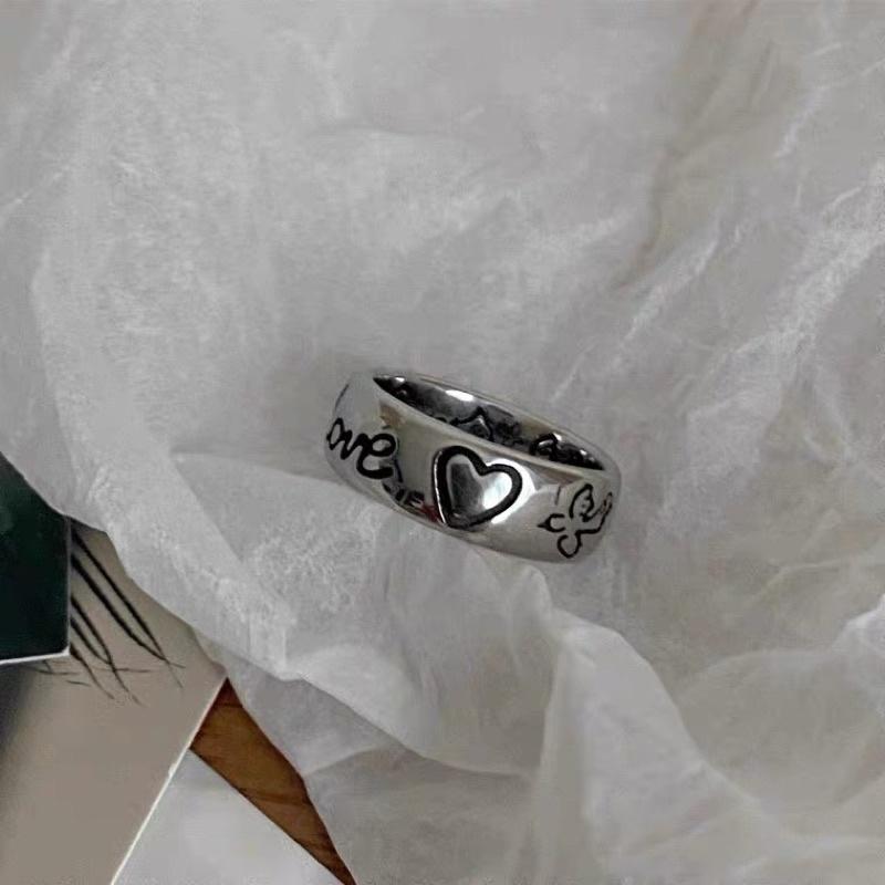 𝐔𝐌𝐄𝐎𝐖 𝐒𝐓𝐔𝐃𝐈𝐎 永恆の愛♾️Love鳥兒花紋戒指 情侶戒指-細節圖3