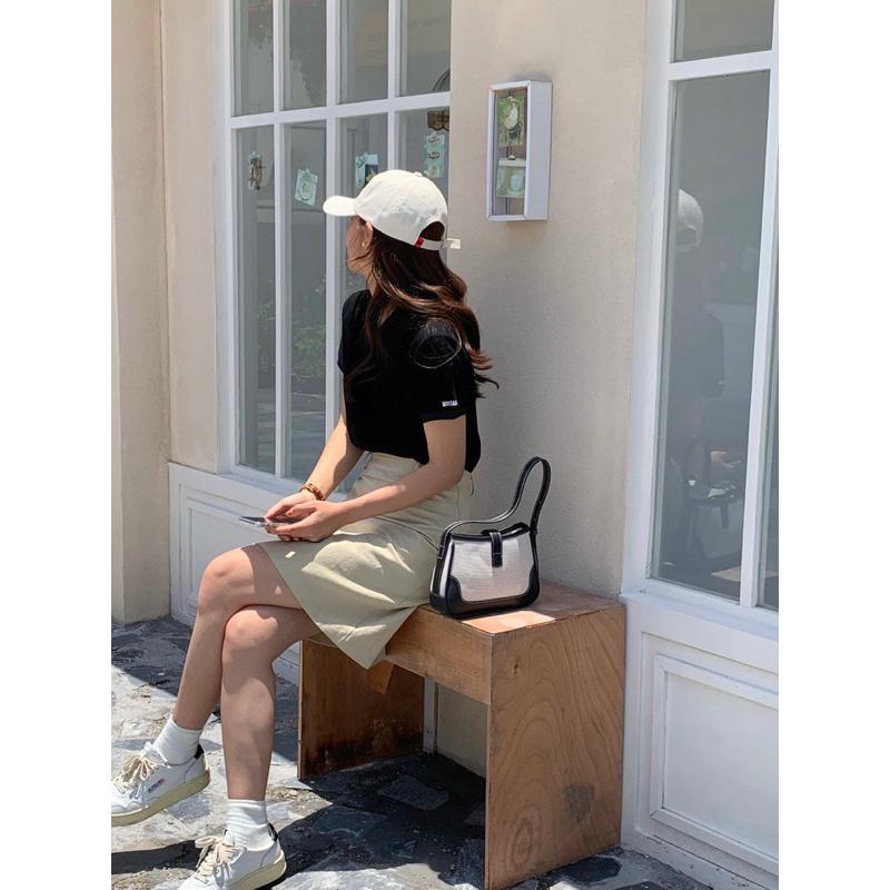 𝐔𝐌𝐄𝐎𝐖 𝐒𝐓𝐔𝐃𝐈𝐎 餘生是妳 拼接帆布腋下包（2colors）單肩手提包-細節圖7