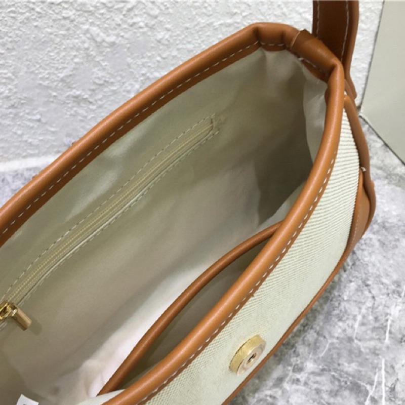 𝐔𝐌𝐄𝐎𝐖 𝐒𝐓𝐔𝐃𝐈𝐎 餘生是妳 拼接帆布腋下包（2colors）單肩手提包-細節圖9