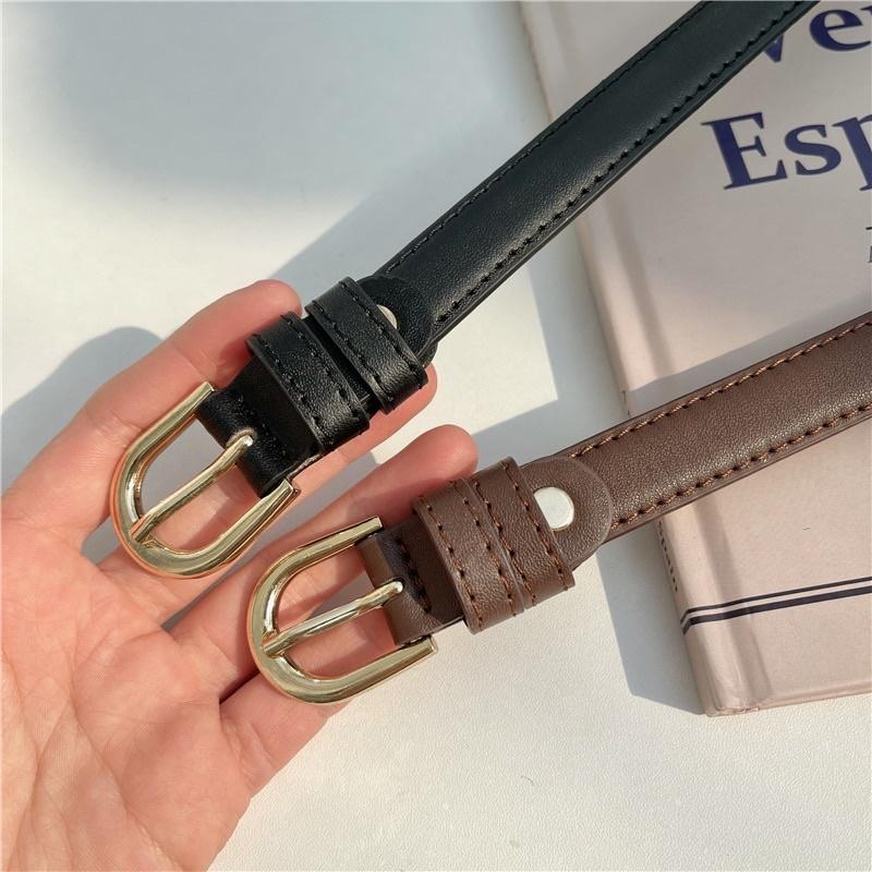 𝐔𝐌𝐄𝐎𝐖 𝐒𝐓𝐔𝐃𝐈𝐎 簡約百搭皮帶（2colors）-細節圖3