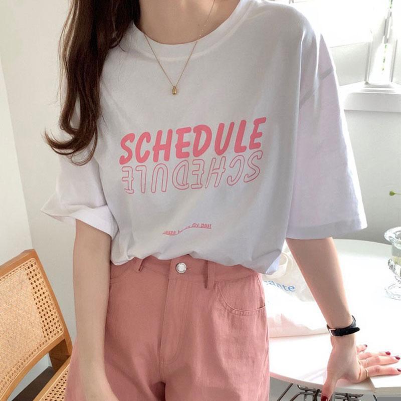 ［大尺碼到2XL］𝐔𝐌𝐄𝐎𝐖 𝐒𝐓𝐔𝐃𝐈𝐎 SCHEDULE英字短袖短T（3colors）-細節圖7
