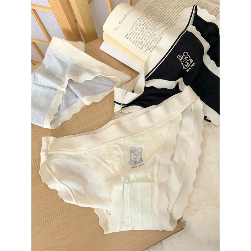 𝐔𝐌𝐄𝐎𝐖 𝐒𝐓𝐔𝐃𝐈𝐎 甜浪兔兔🐰高開衩無痕內褲 涼感莫代爾棉-細節圖3