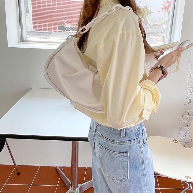 𝐔𝐌𝐄𝐎𝐖 𝐒𝐓𝐔𝐃𝐈𝐎 微光時刻 鏈條雲朵包（3colors）斜背包 腋下包-細節圖3