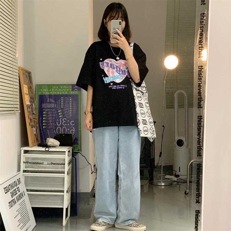 ［大尺碼到2XL］𝐔𝐌𝐄𝐎𝐖 𝐒𝐓𝐔𝐃𝐈𝐎 甜美方程式 Love Sugary💗英字短袖短T（3colors）純棉 印花-細節圖6