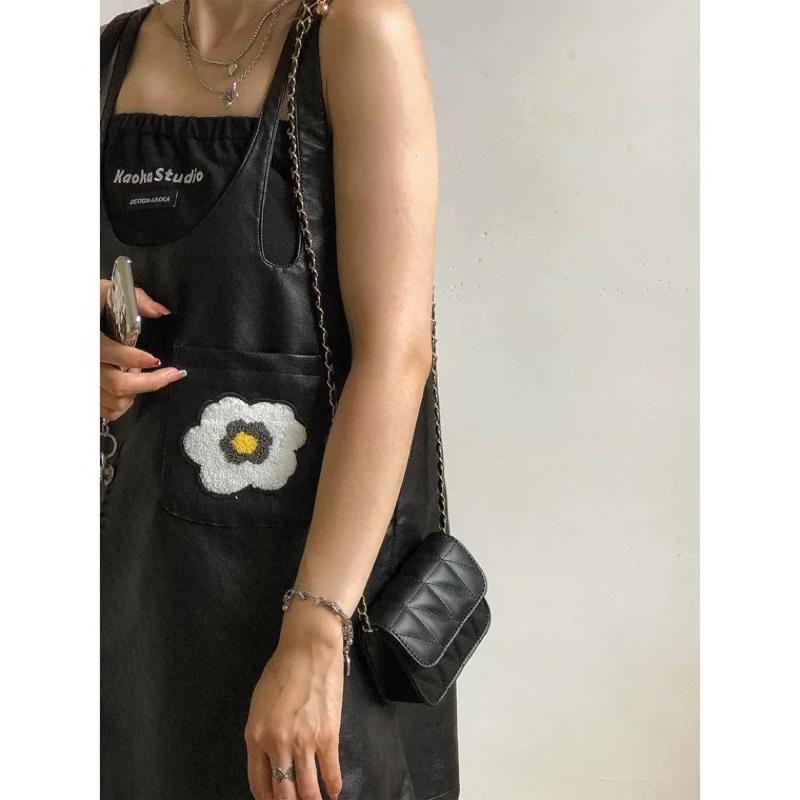 𝐔𝐌𝐄𝐎𝐖 𝐒𝐓𝐔𝐃𝐈𝐎 記得歲月 菱格鏈條小方包 斜背包 小廢包-細節圖2