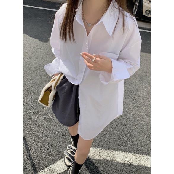 𝐔𝐌𝐄𝐎𝐖 𝐒𝐓𝐔𝐃𝐈𝐎 零距離 oversize長袖襯衫（2colors）薄襯衫 男友襯衫-細節圖3