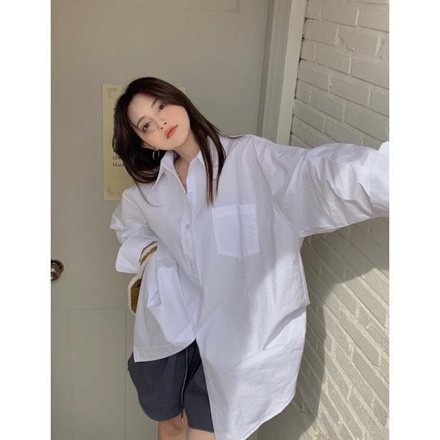 𝐔𝐌𝐄𝐎𝐖 𝐒𝐓𝐔𝐃𝐈𝐎 零距離 oversize長袖襯衫（2colors）薄襯衫 男友襯衫-細節圖9