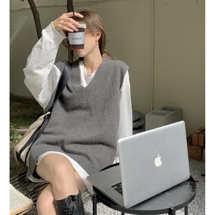 𝐔𝐌𝐄𝐎𝐖 𝐒𝐓𝐔𝐃𝐈𝐎 西岸的來信 開衩針織背心（2colors）馬甲-細節圖7