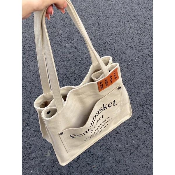 𝐔𝐌𝐄𝐎𝐖 𝐒𝐓𝐔𝐃𝐈𝐎 甜蜜任務 大容量帆布托特包-細節圖2