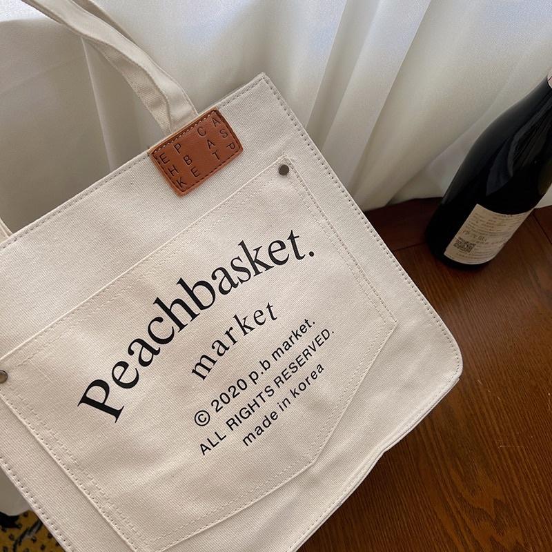 𝐔𝐌𝐄𝐎𝐖 𝐒𝐓𝐔𝐃𝐈𝐎 甜蜜任務 大容量帆布托特包-細節圖7