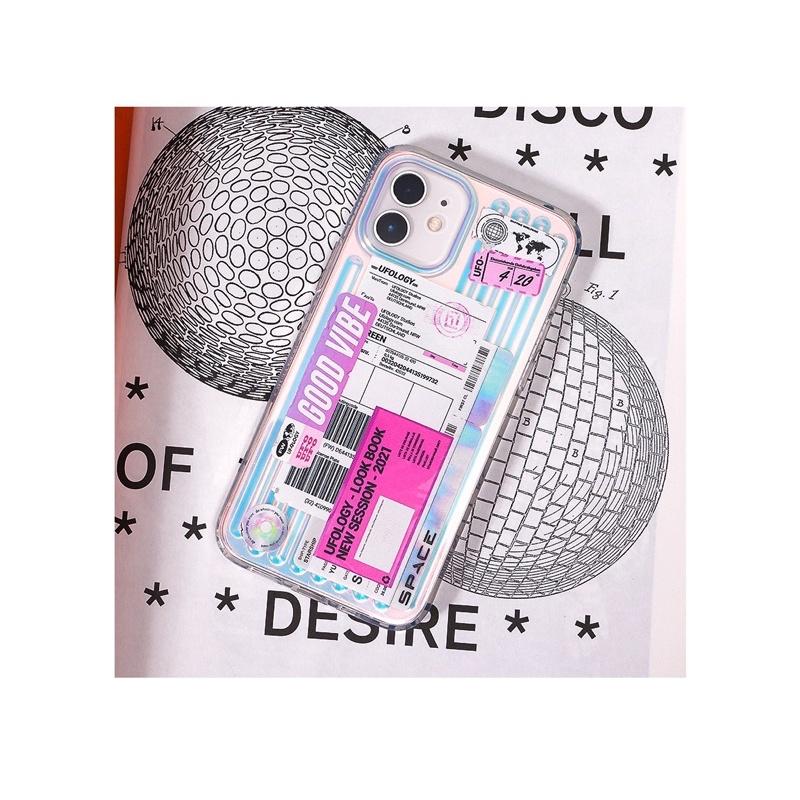 𝐔𝐌𝐄𝐎𝐖 𝐒𝐓𝐔𝐃𝐈𝐎 粉紅💓標籤鐳射手機殼 iPhone系列軟殼-細節圖4