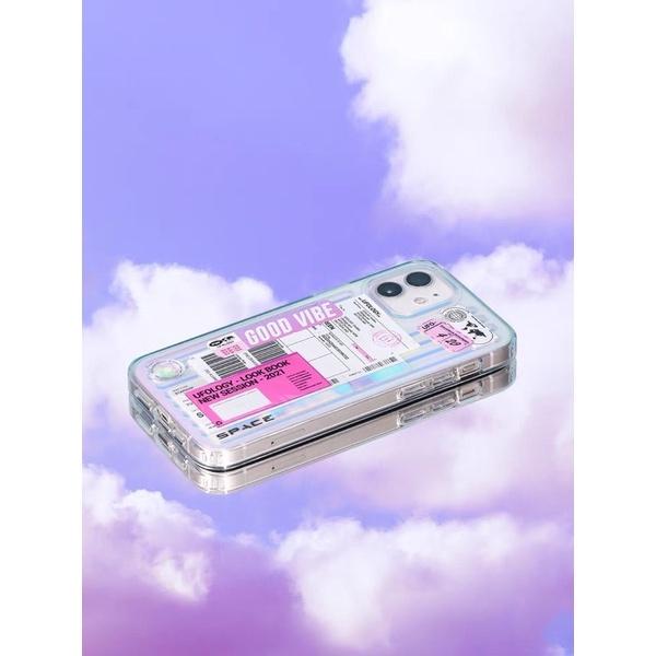 𝐔𝐌𝐄𝐎𝐖 𝐒𝐓𝐔𝐃𝐈𝐎 粉紅💓標籤鐳射手機殼 iPhone系列軟殼-細節圖5