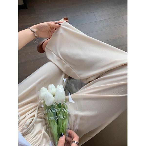 𝐔𝐌𝐄𝐎𝐖 𝐒𝐓𝐔𝐃𝐈𝐎 涼涼不悶！冰絲闊腿褲（5colors）長褲 寬褲-細節圖2