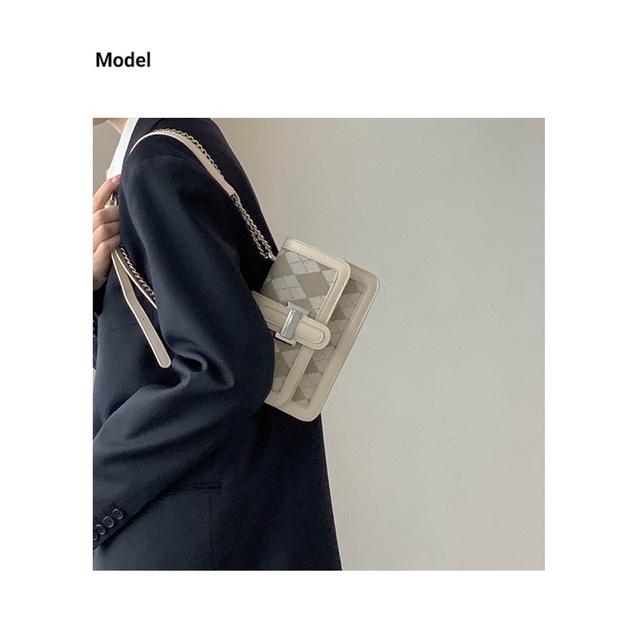 𝐔𝐌𝐄𝐎𝐖 𝐒𝐓𝐔𝐃𝐈𝐎 時光裡的溫柔🌹菱格帆布小方包（3colors）斜背包-細節圖6