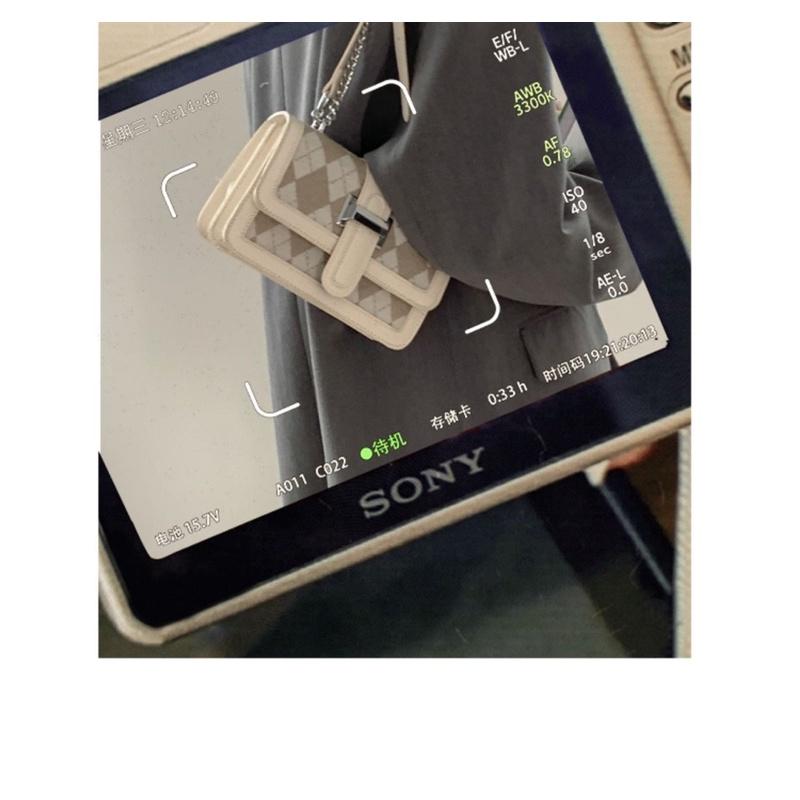 𝐔𝐌𝐄𝐎𝐖 𝐒𝐓𝐔𝐃𝐈𝐎 時光裡的溫柔🌹菱格帆布小方包（3colors）斜背包-細節圖8