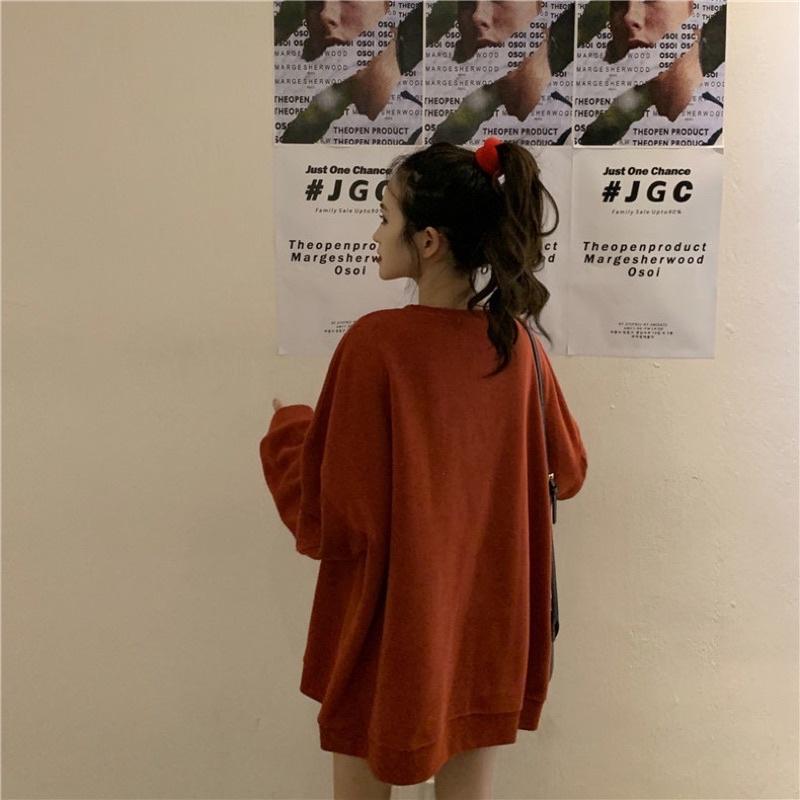 𝐔𝐌𝐄𝐎𝐖 𝐒𝐓𝐔𝐃𝐈𝐎 oversize寬鬆大學T（6colors）長袖上衣-細節圖3