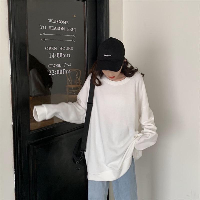 𝐔𝐌𝐄𝐎𝐖 𝐒𝐓𝐔𝐃𝐈𝐎 oversize寬鬆大學T（6colors）長袖上衣-細節圖5