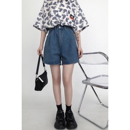 ［大尺碼到5XL］𝐔𝐌𝐄𝐎𝐖 𝐒𝐓𝐔𝐃𝐈𝐎 借妳勇敢 牛仔五分褲 短褲-細節圖5