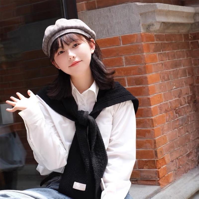 𝐔𝐌𝐄𝐎𝐖 𝐒𝐓𝐔𝐃𝐈𝐎 軟軟好摸の麻花針織小披肩（6colors）棉羊絨 穿搭小物-細節圖2