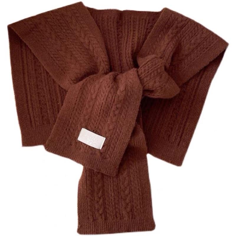 𝐔𝐌𝐄𝐎𝐖 𝐒𝐓𝐔𝐃𝐈𝐎 軟軟好摸の麻花針織小披肩（6colors）棉羊絨 穿搭小物-細節圖4